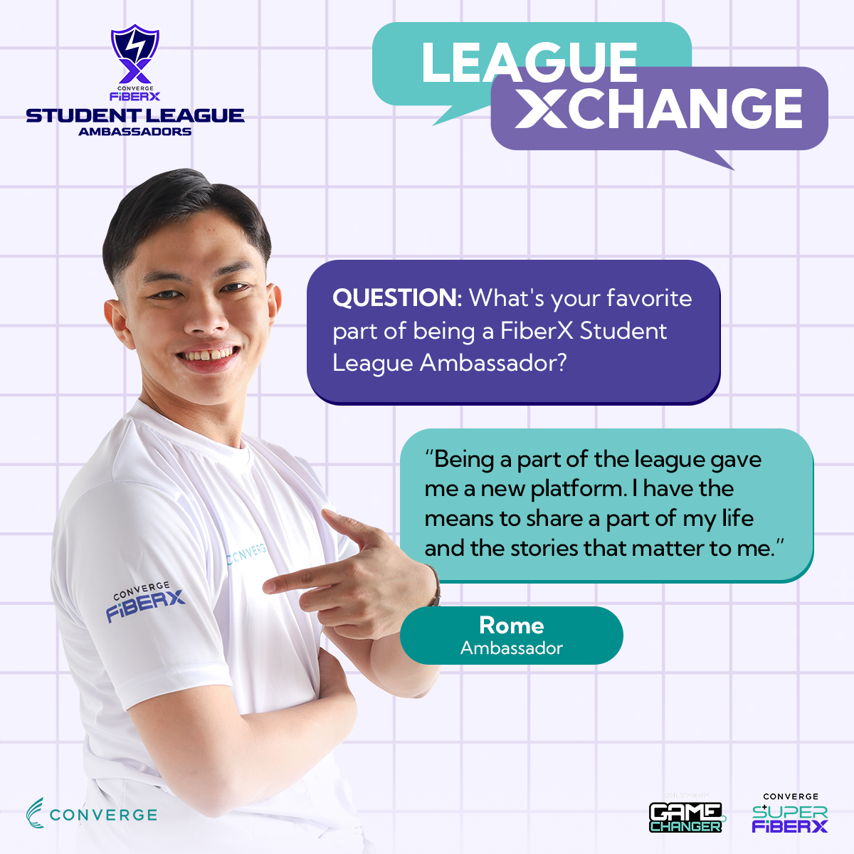 League Xchange story of Rome, FiberX Student League Ambassador